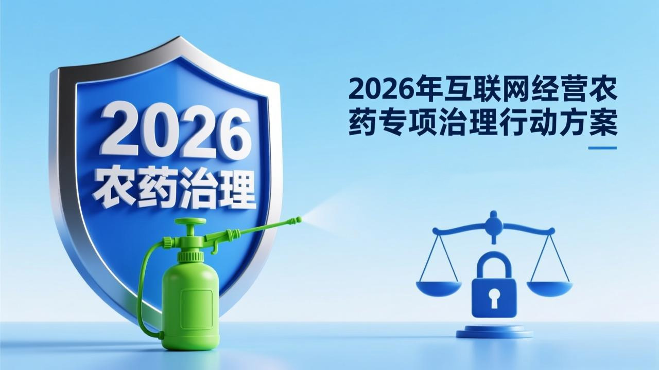 五大核心举措落地，全面整顿互联网农药经营秩序