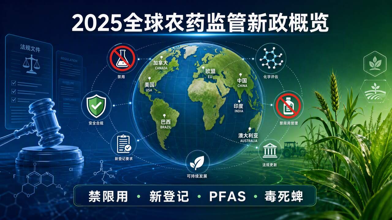 全球新登记农药有效成分及禁限用农药最新动态